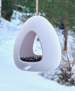 modern bird feeder