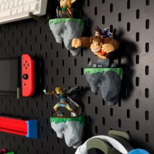 Amiibo floating rock for IKEA SKÅDIS Pegboard