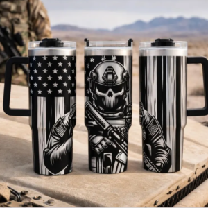 Home Tactical Flag 40oz Tumbler