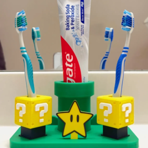 Super Mario inspired toothbrush holder | 3D Printed