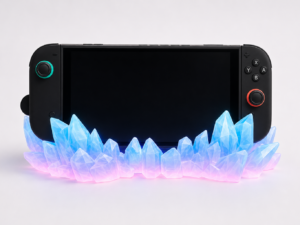 Rainbow Glow Crystal Dock Cover for Nintendo Switch 2 – 3D Printed