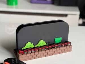 Mario themed Switch 2 Dock Stand with Game Storage | 3D Printed Brick Dock