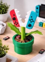 Piranha Plant Joy-Con Holder & Game Storage