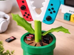 Piranha Plant Nintendo Switch Joy Cons Controller Holder & Game Storage | 3D Printed Controller Stand
