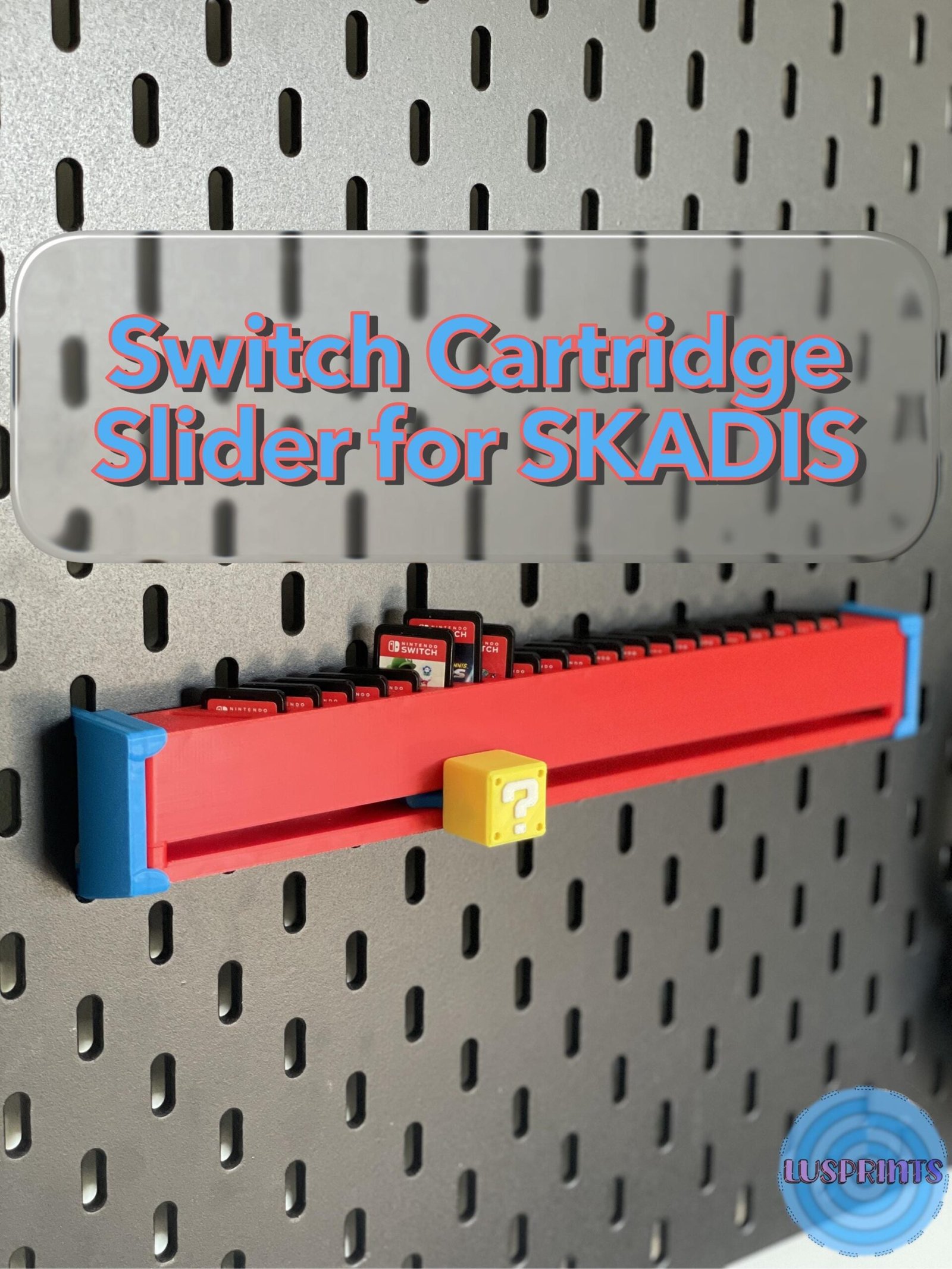 Nintendo Switch Game Organizer for IKEA SKÅDIS