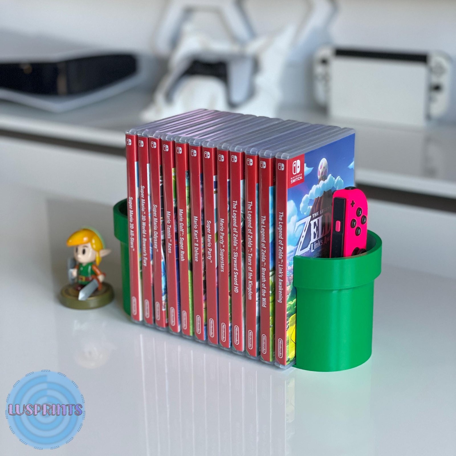 Mario Pipe Switch Game & Joy-Con Holder