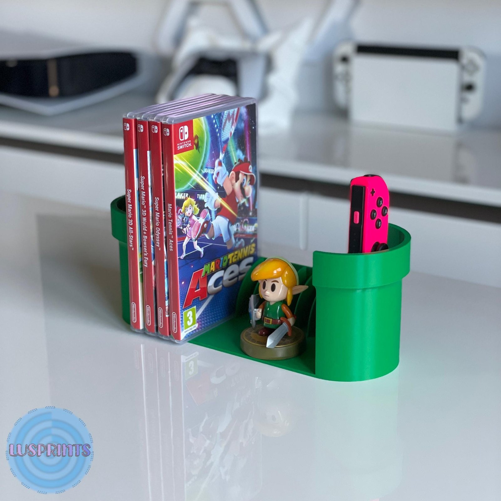 Mario Pipe Switch Game & Joy-Con Holder - Image 7