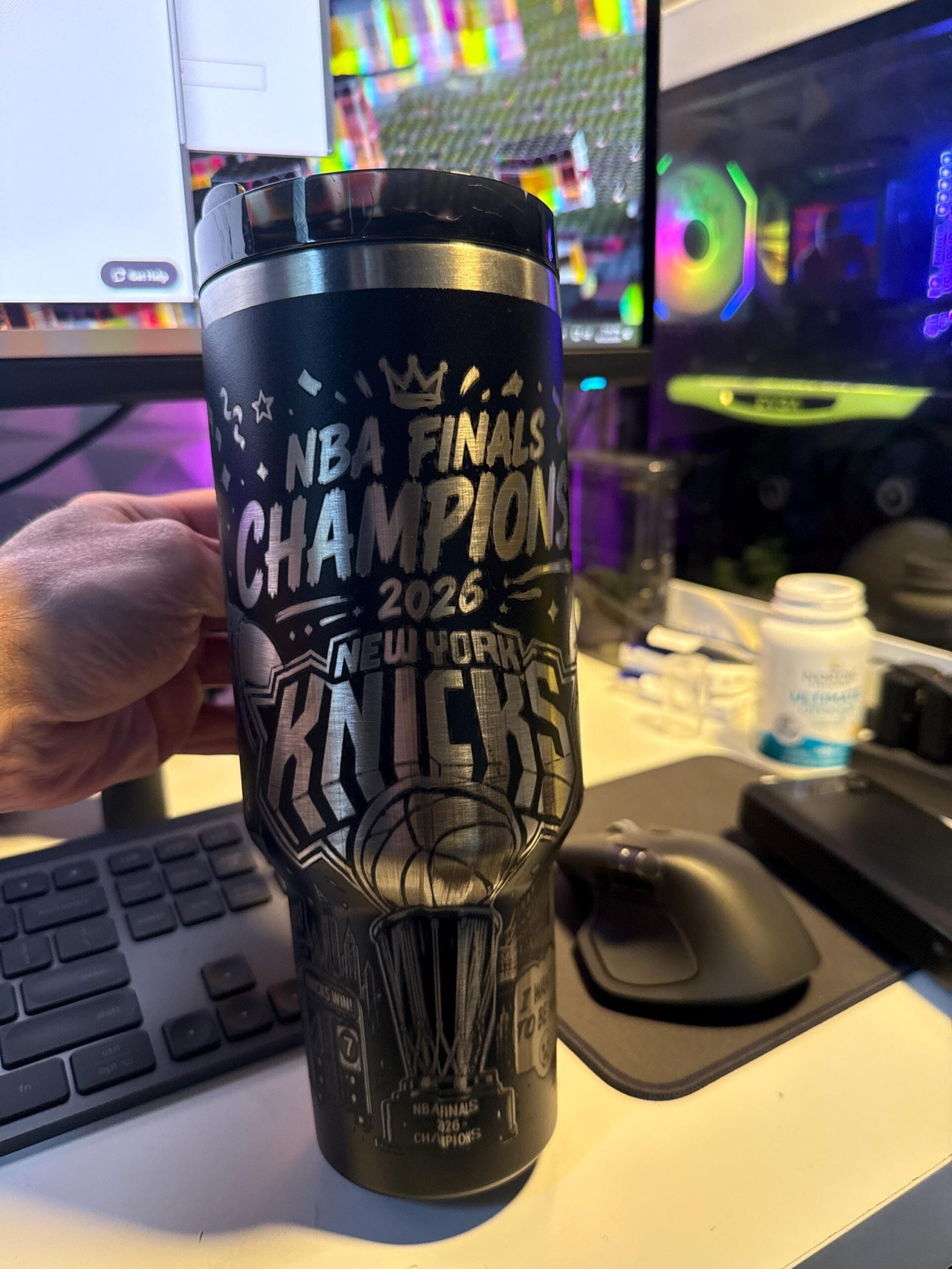 New York Knicks 40 oz Championship Tumbler