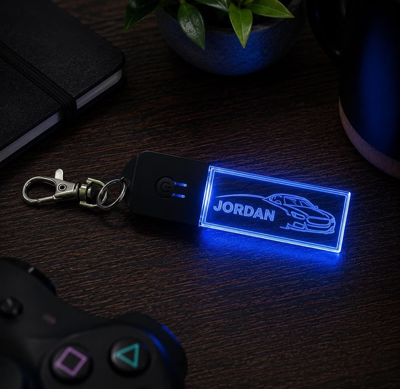 Personalized LED Acrylic Keychain - Image 2