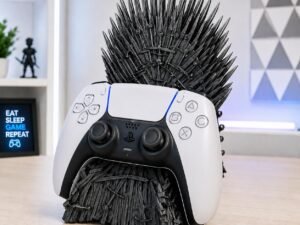 Iron Throne Xbox/PS5 Controller Holder, Gaming Controller Stand, Gamer Desk Decor, Gift for Gamers, 3D Printed